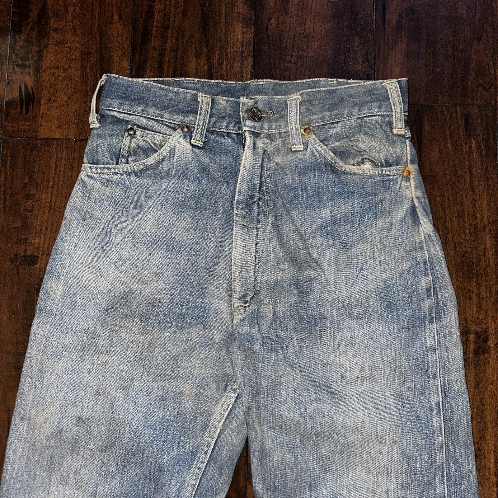 Bally True VTG 40s 50s Redline Selvedge Denim Jeans 1950s Levi’s Big E 27x30