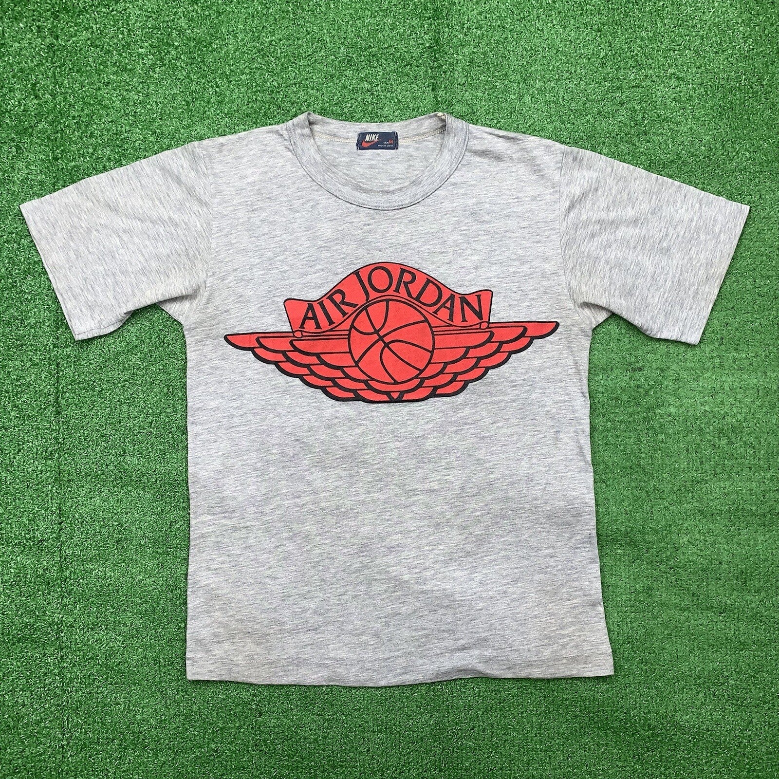 Nike Vintage T Shirt Mens M Japan 80s Jordan Wings Logo 1985 Chicago Bred OG