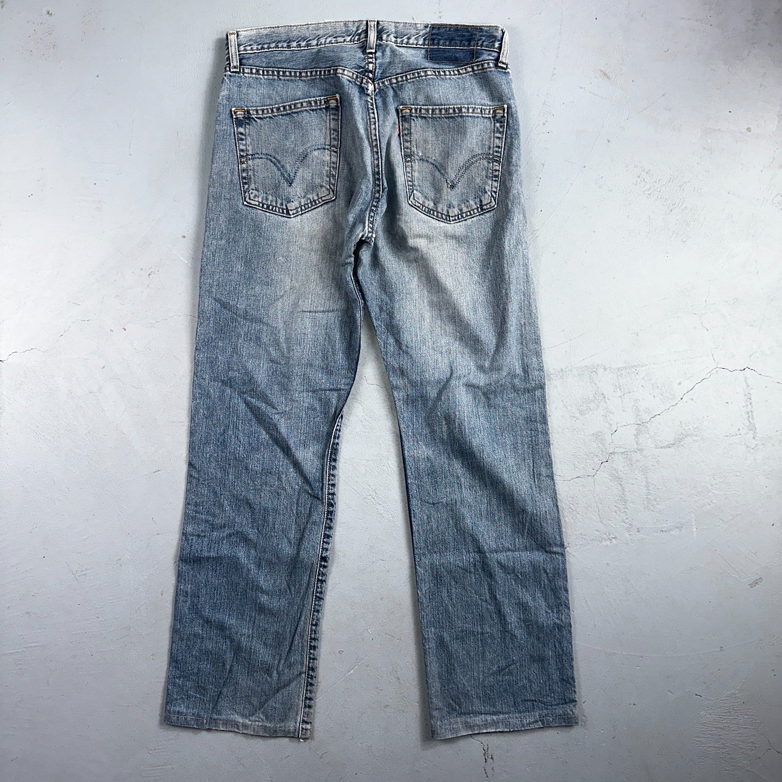 Levis 501 Vintage Y2K 90s XX Straight Leg Jeans Blue Light Wash 33x34 Act 33x30