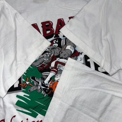Alabama 1992 VTG National Champions T Shirt Single Stitch L Football Sports RARE