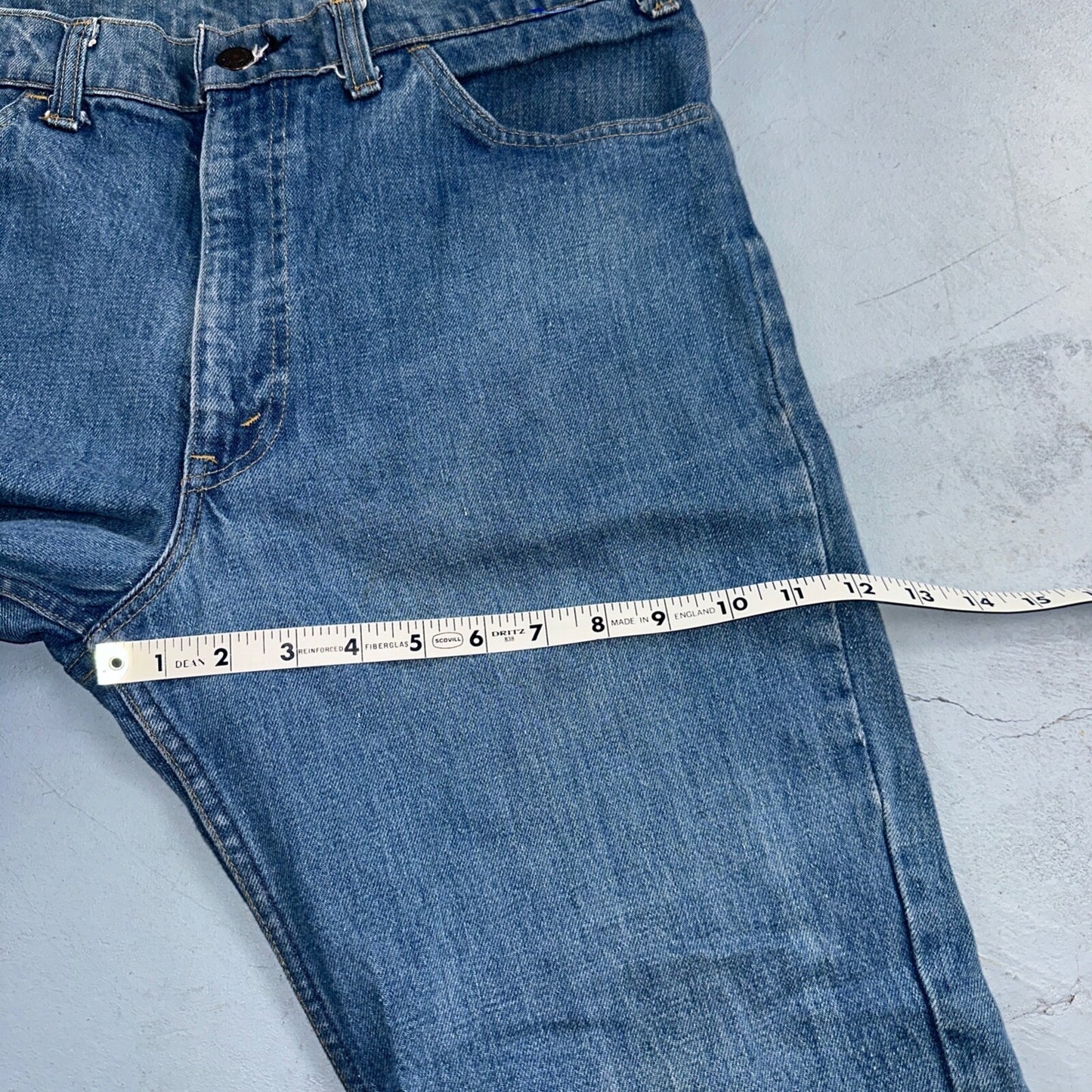 Levis 646 Vintage 70s USA Orange Tab Bootcut Flare Blue Bell Bottom Jeans 34x31