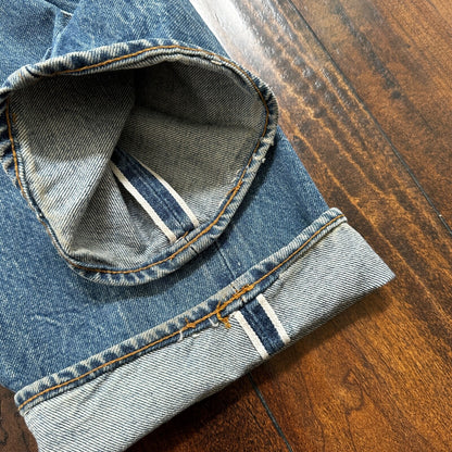 Levis Vintage 80s Redline Selvedge USA 501 XX Jeans 66 70s Light 33x38 Act 30x33