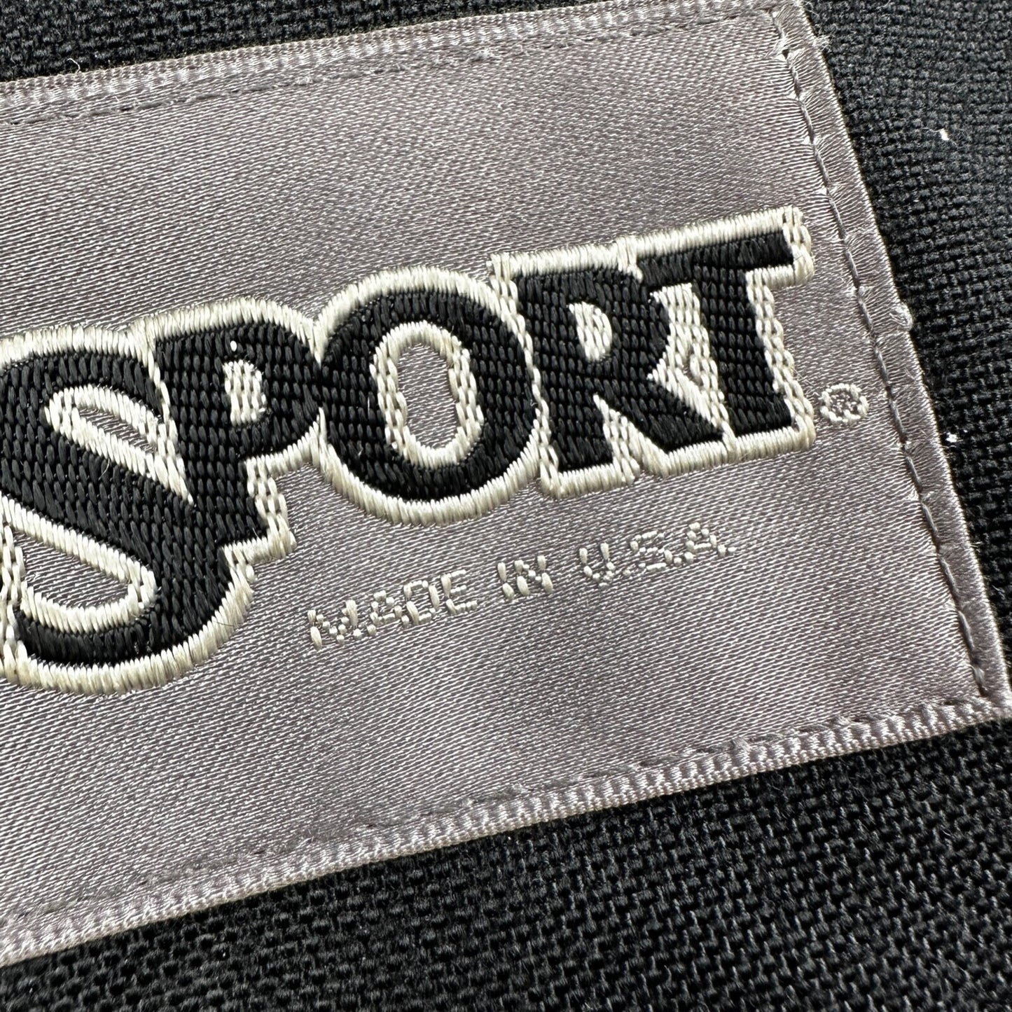 Jansport VTG Made in USA Black Red Backpack 90s 1990s Basic Full Zip Around