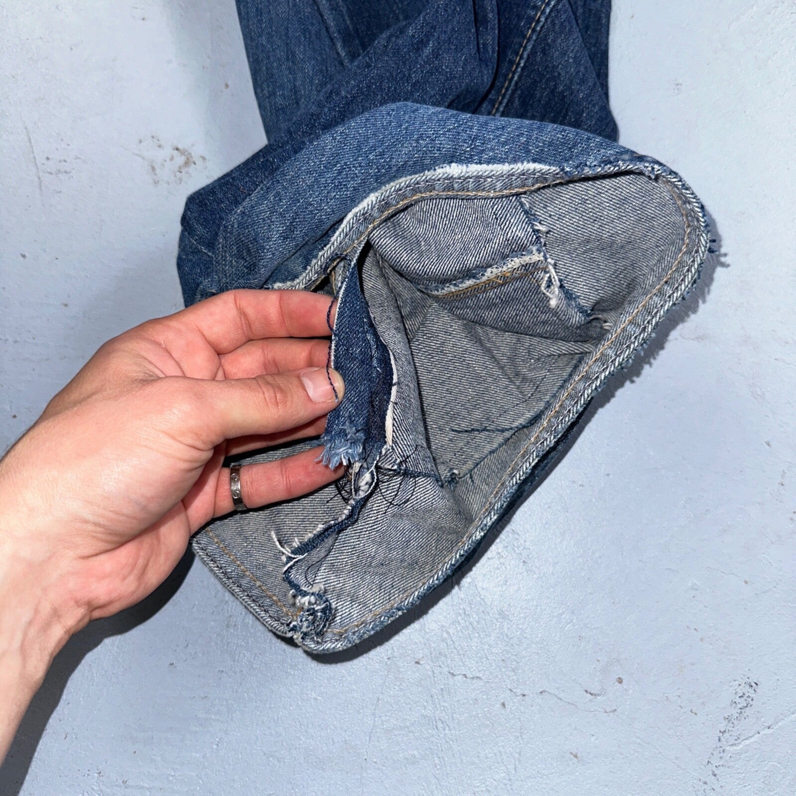 Levis 501 Vintage 80s Redline Selvedge USA XX Jeans Bootcut 33x36 Act 30x33