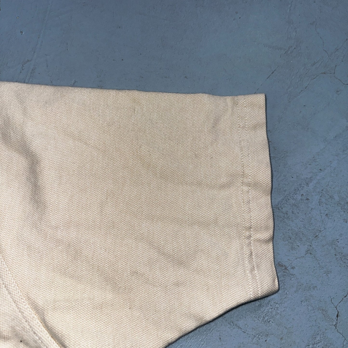 Disney Mickey Mouse Polo VTG T Shirt Disneyland Y2K Golf Cute Beige Tan Mens L