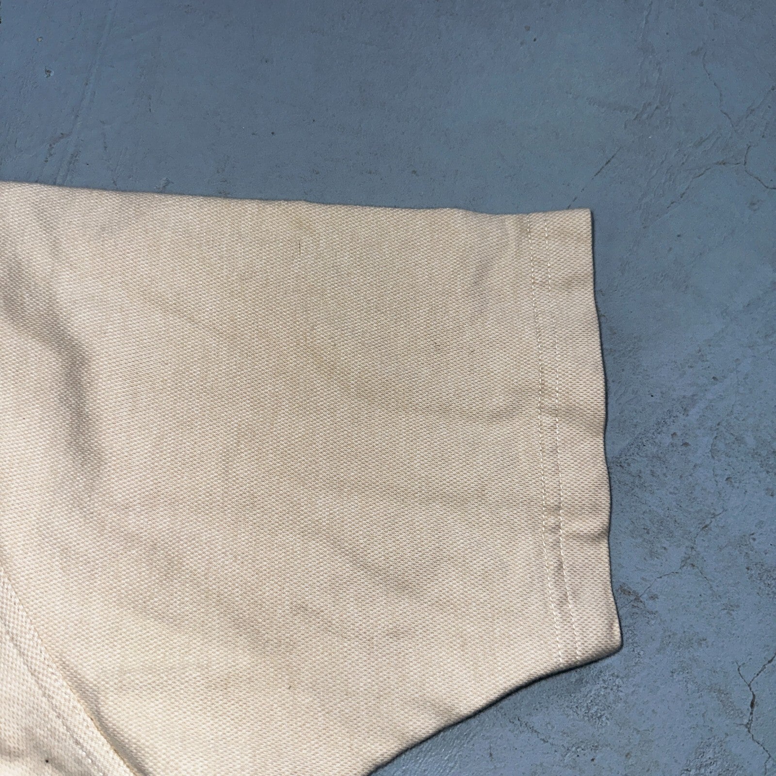 Disney Mickey Mouse Polo VTG T Shirt Disneyland Y2K Golf Cute Beige Tan Mens L