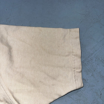 Disney Mickey Mouse Polo VTG T Shirt Disneyland Y2K Golf Cute Beige Tan Mens L