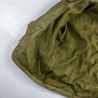 VTG 60s USN US Navy Military A-2 Intermediate Cold Weather Deck Jacket Stencil