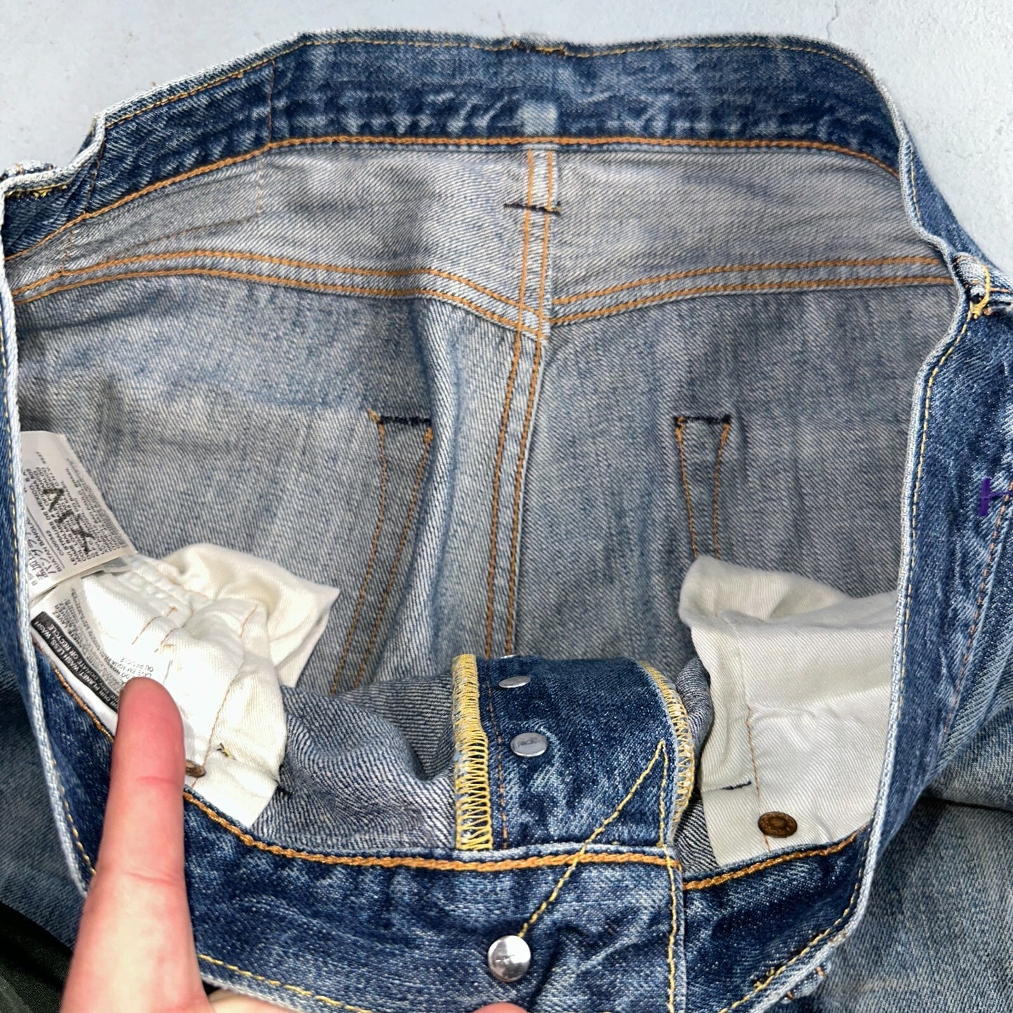 Levis 501 Y2K XX Straight Leg Jeans Blue VTG Med Wash 34x36 Act 34x34