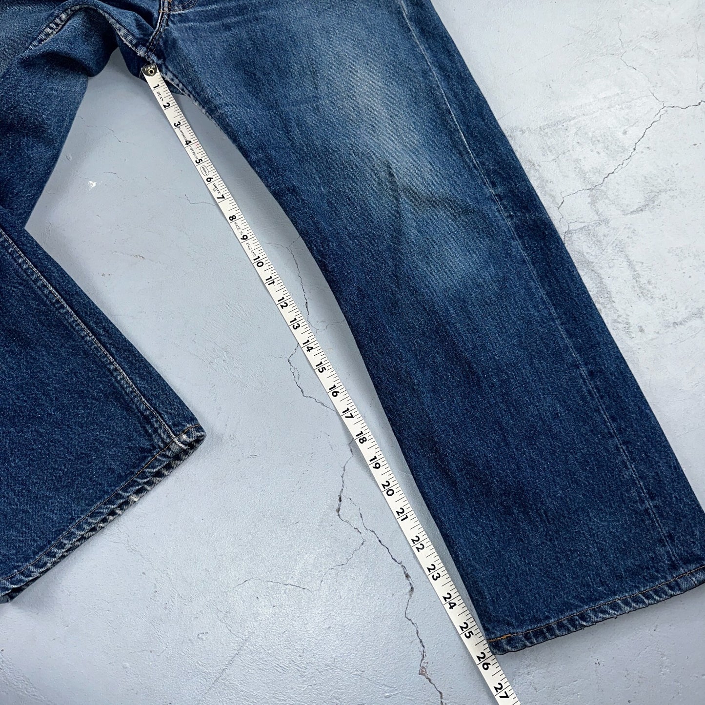 Levis 501 Vintage 80s USA XX Straight Leg Jeans Blue Med Wash 38x30 Act 35x26