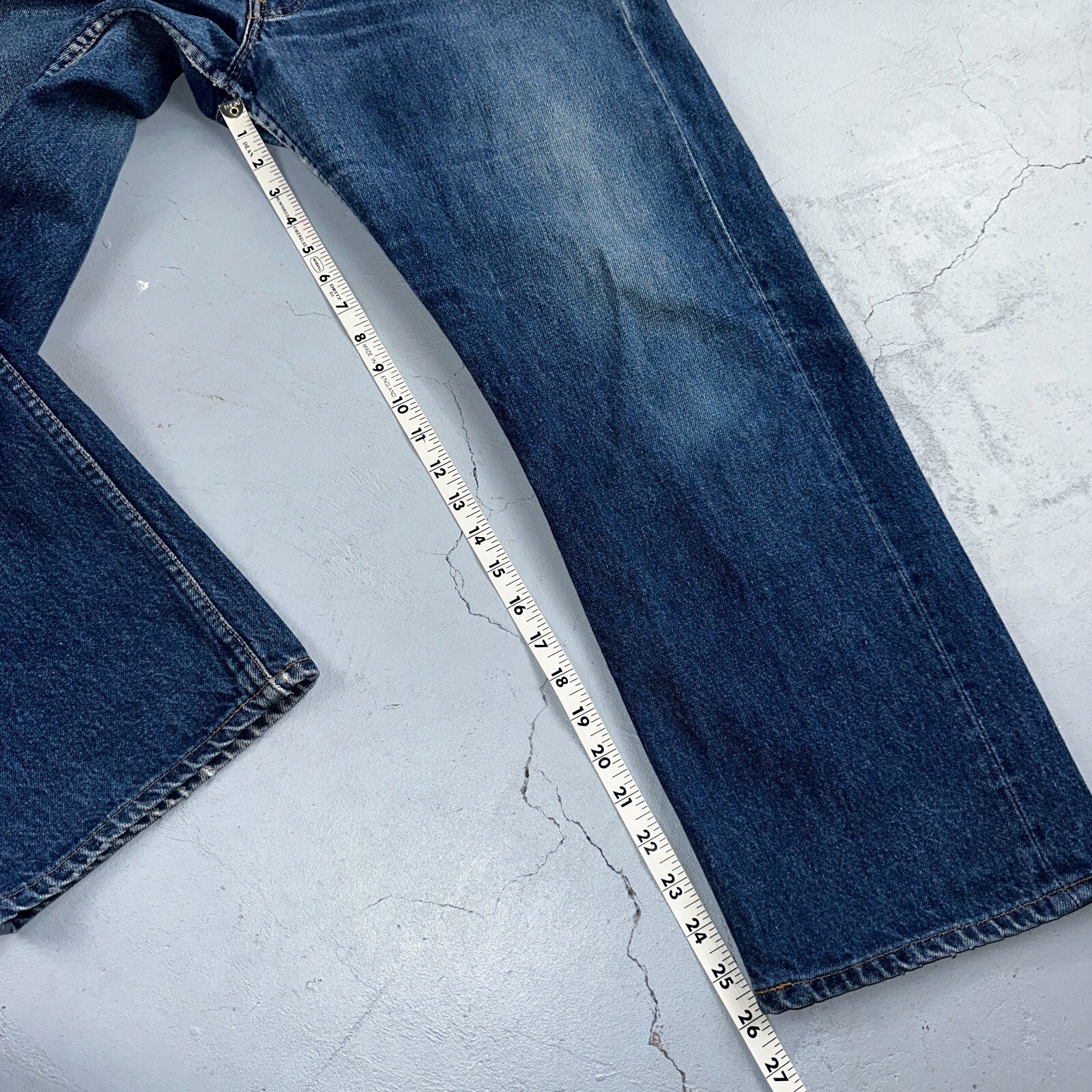 Levis 501 Vintage 80s USA XX Straight Leg Jeans Blue Med Wash 38x30 Act 35x26