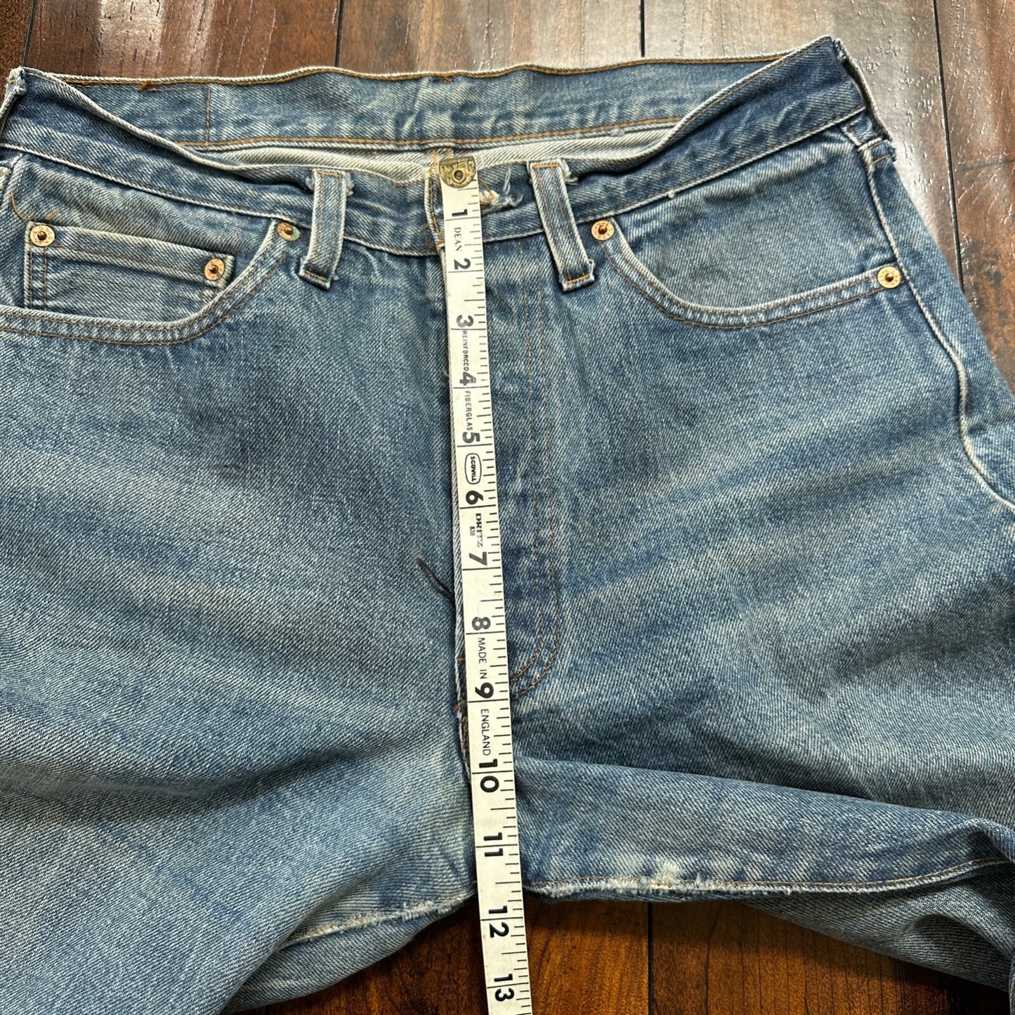Levis Vintage 80s Redline Selvedge USA 501 XX Jeans 66 70s Light 33x38 Act 30x33