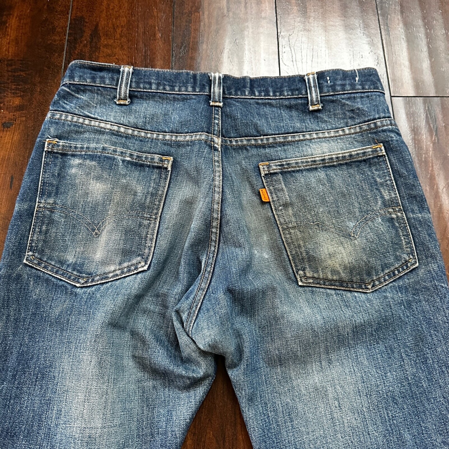 VTG 80s Levis Orange Tab 646 Bell Bottom Flares 33x31 Act 31x30 1980s 501