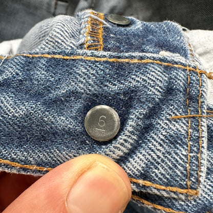 Levis Vintage 80s Redline Selvedge USA 501 XX Jeans 66 70s 32x34 Act 29x25