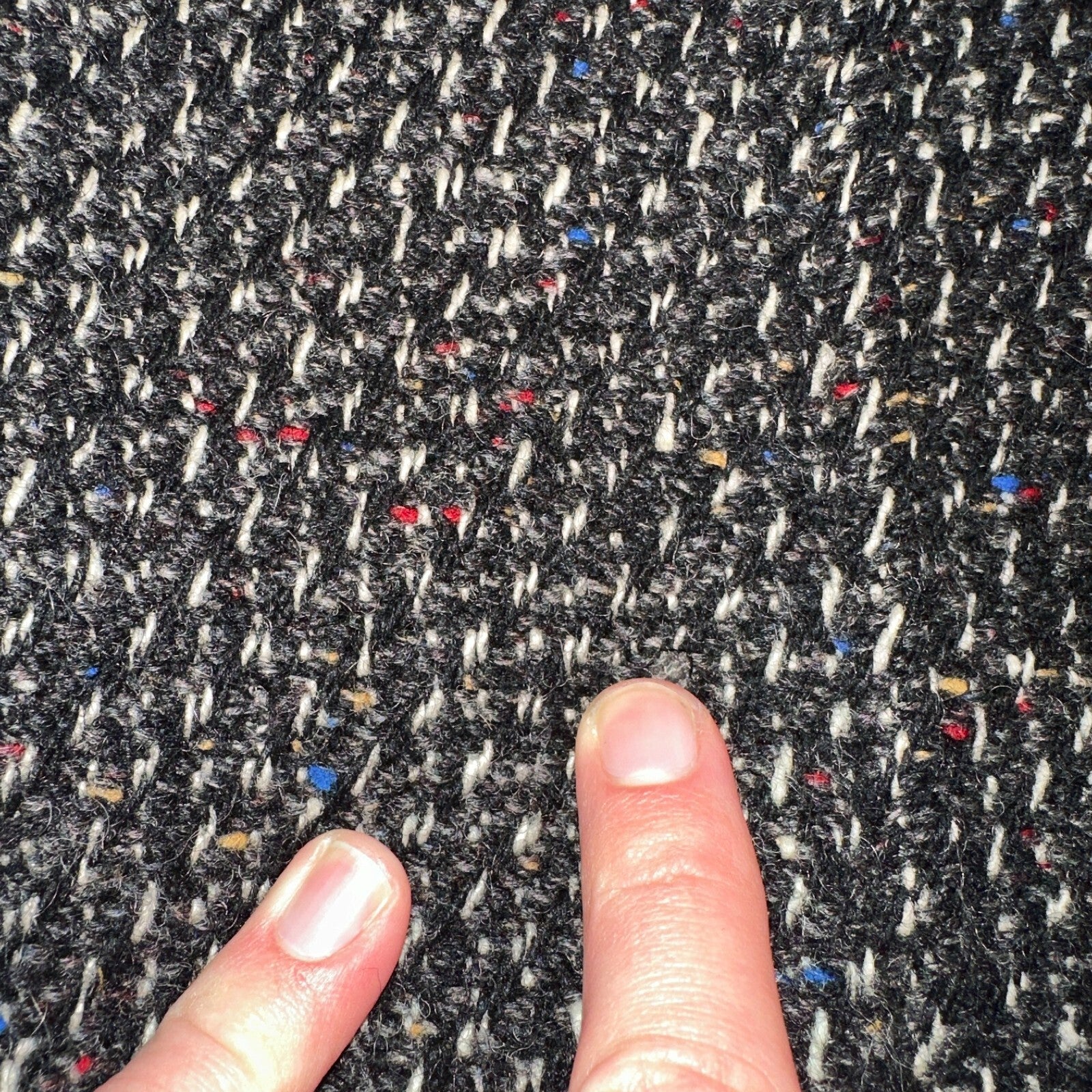 Sherwood of Ohio Jacket Pea Coat 1970s Cloak USA 70s Rockabilly Speckle Wool