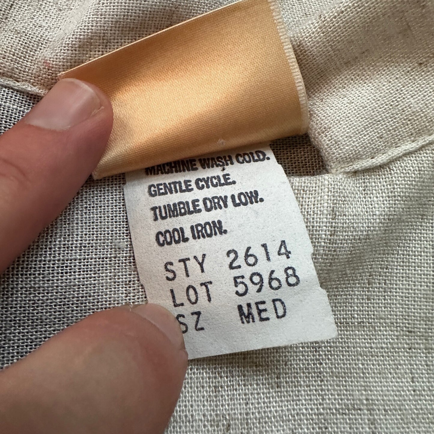 Vintage USA Rockabilly Womens Button Shirt 80s 70s Top Missing Button M