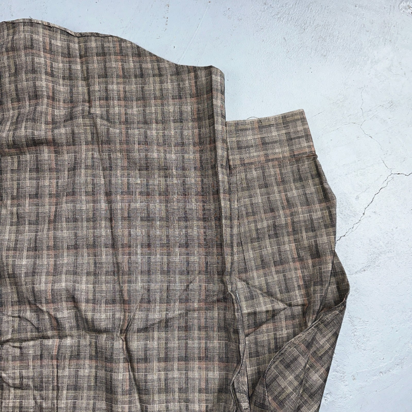 Vintage 90s Ralph Lauren Chaps 15 Plaid Shirt Grey Country Cottons Classic