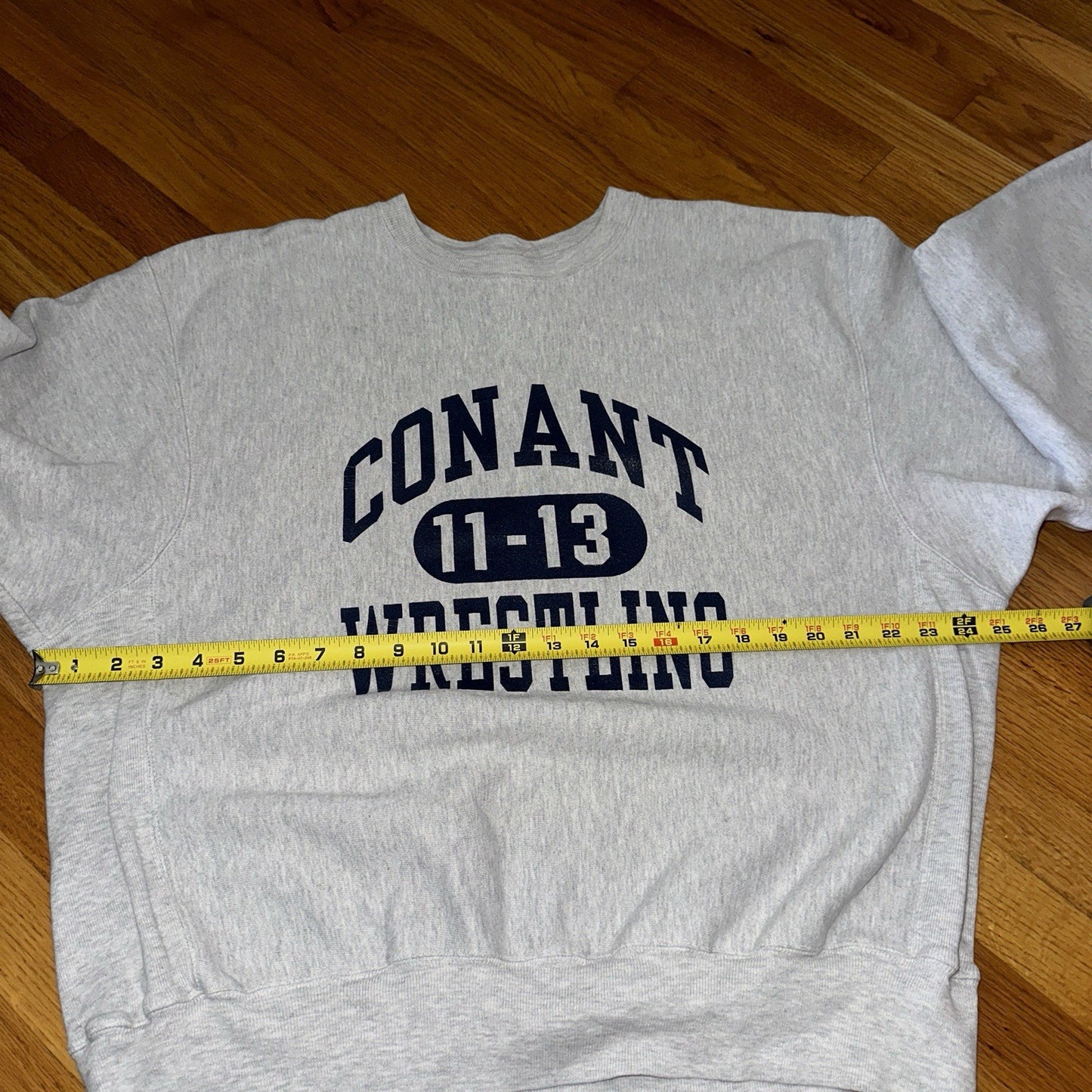 Champion Reverse Weave Vintage Wrestling Conant Sweatshirt L Y2K Gray Crewneck
