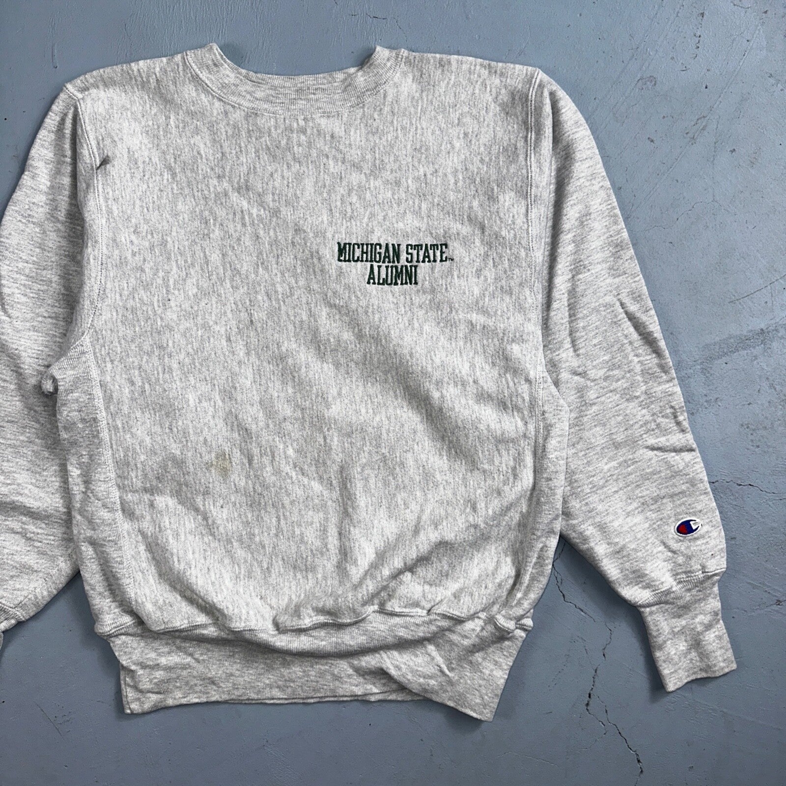 Champion Reverse Weave Vintage Michigan Alumni Sweatshirt M 90s Gray Crewneck