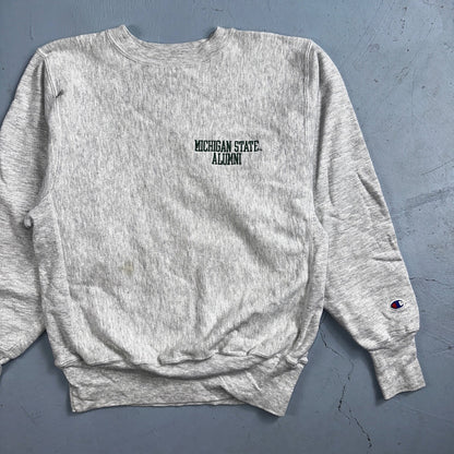 Champion Reverse Weave Vintage Michigan Alumni Sweatshirt M 90s Gray Crewneck