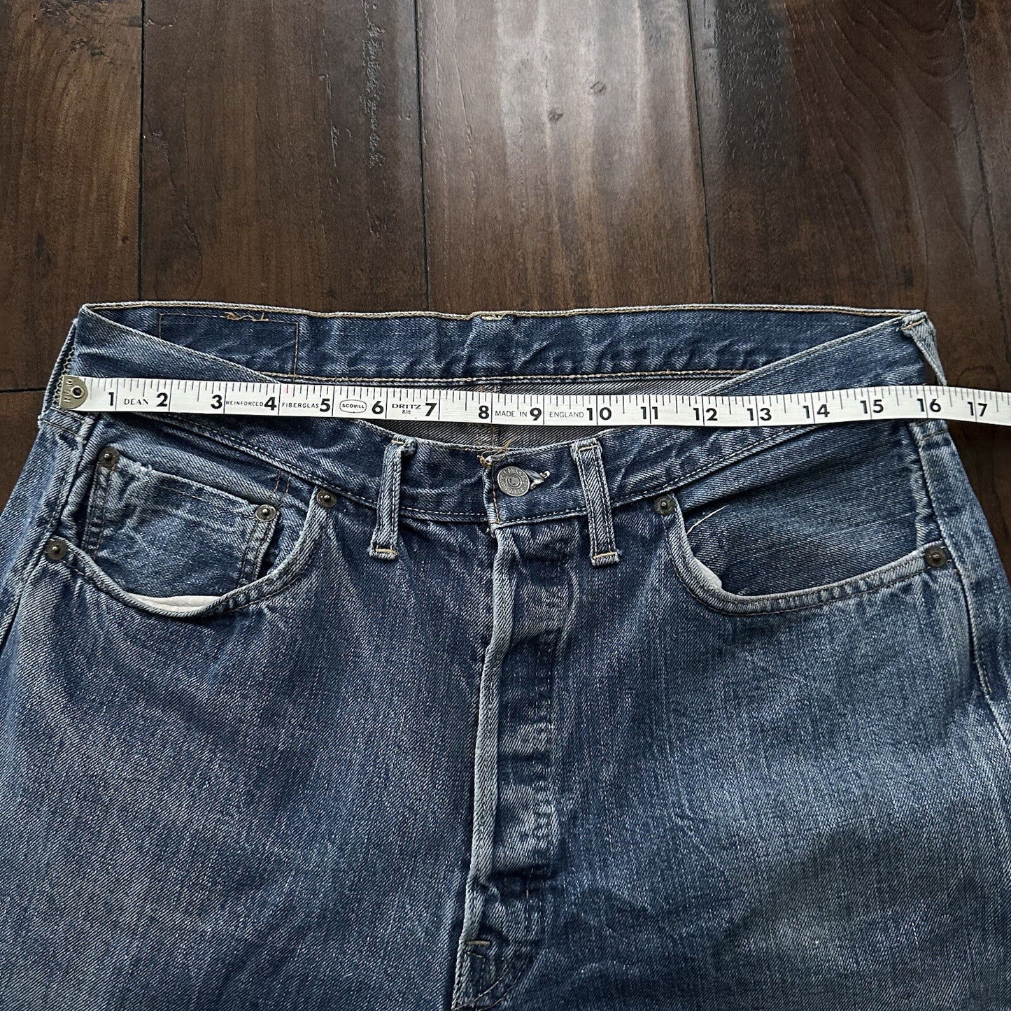 Levis 501 XX Big E True Vintage 60s Redline Selvedge Denim Jeans 1960s 32x28 31