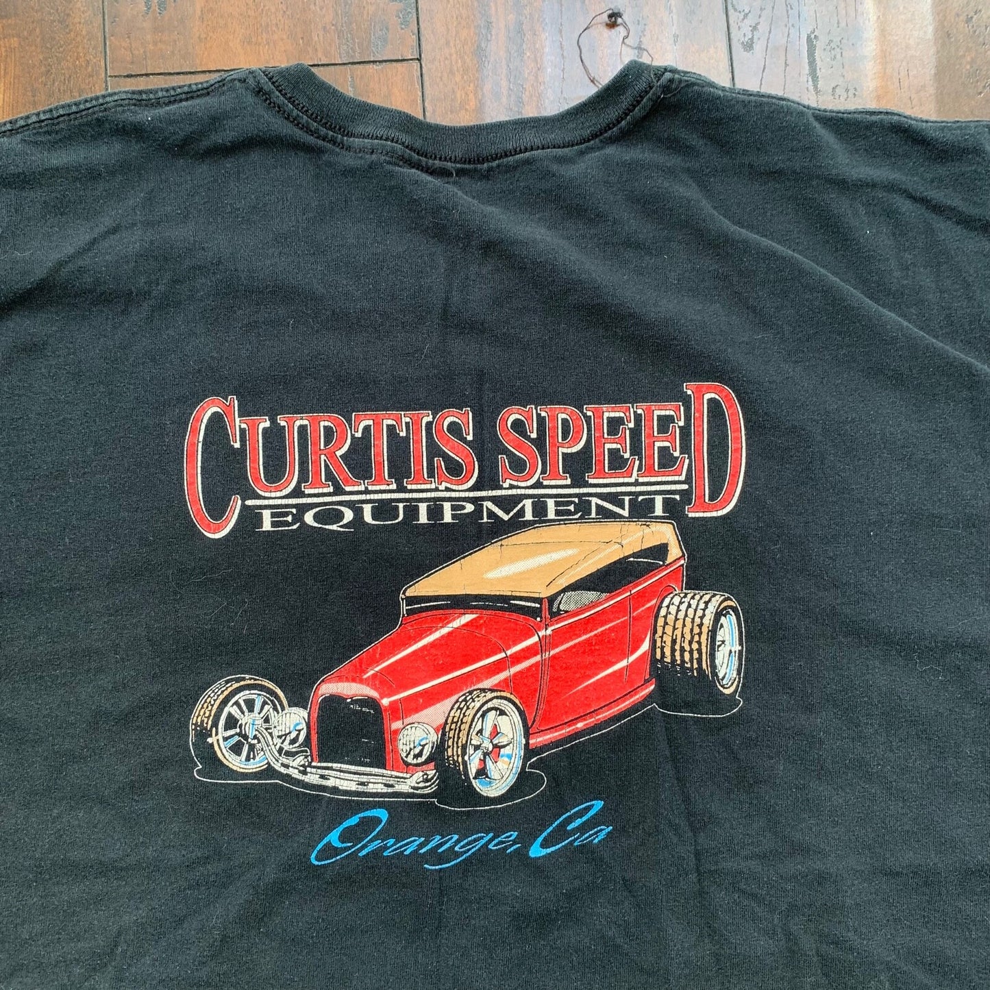 Curtis Speed Equipment Orange California Vintage T Shirt 90s Y2K Nascar Racing