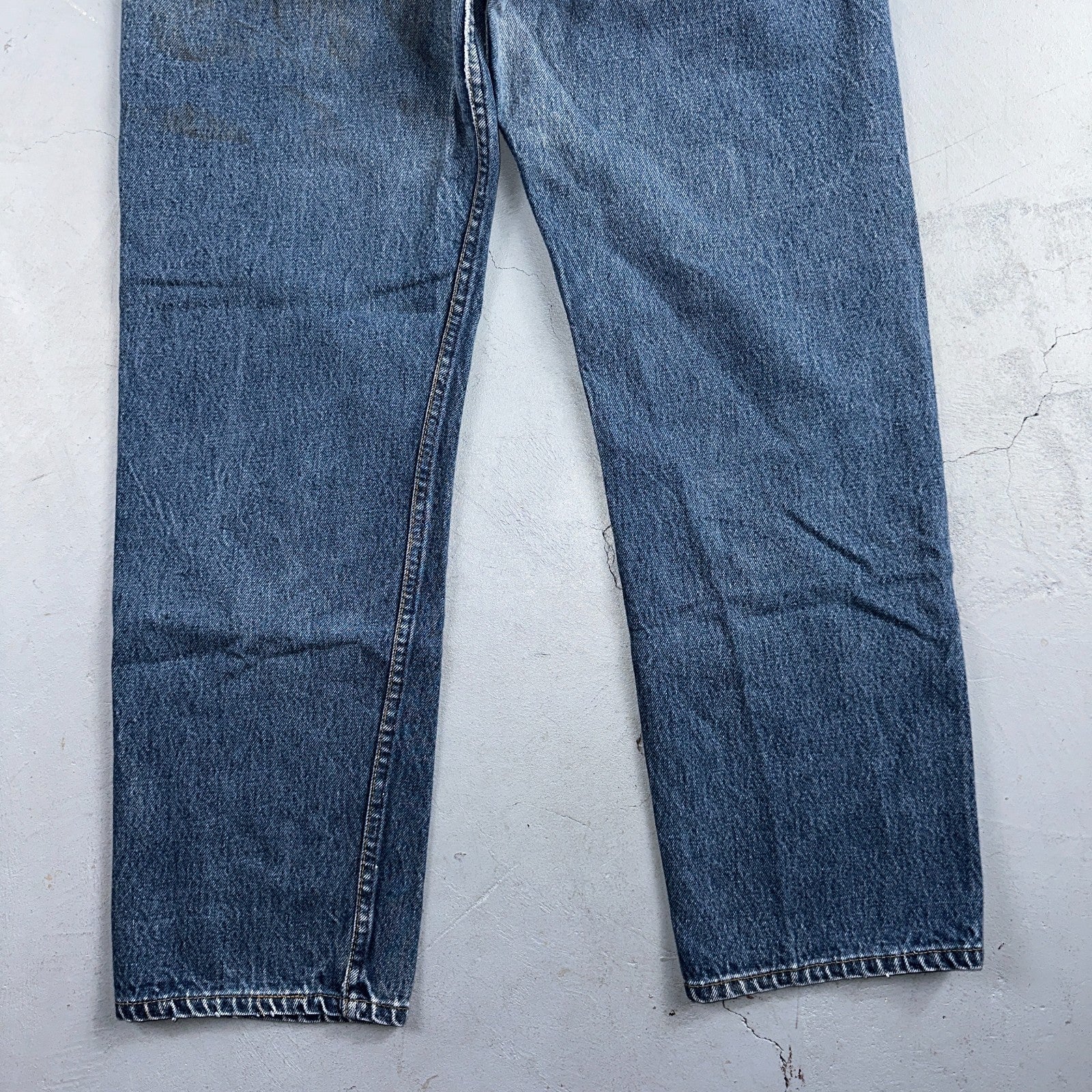 Levis 501 Vintage 90s USA XX Straight Leg Jeans Blue Med Wash 36x32 Act 32x28