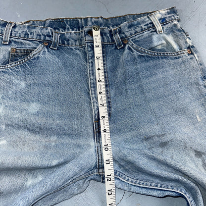 Levis 517 Vintage 90s USA Orange Tab Bootcut Flare Blue Worn Jeans Act 33x31