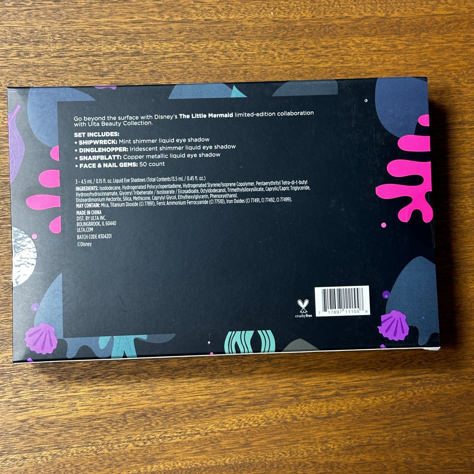 Ulta Beauty Disney The Little Mermaid Eye Set Sea Treasures Limited Edition