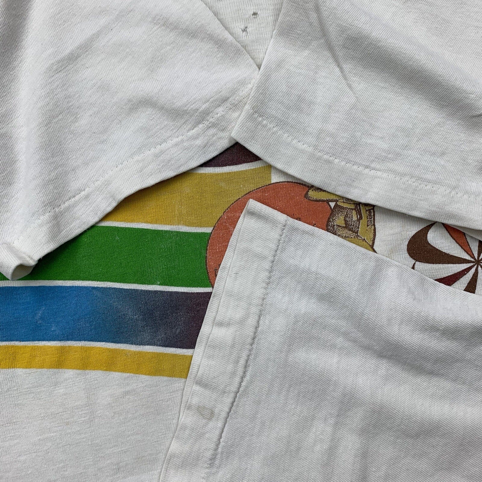 Nike Vintage T Shirt Mens M 1978 Honolulu Hawaii Marathon Runner Pinwheel 70s