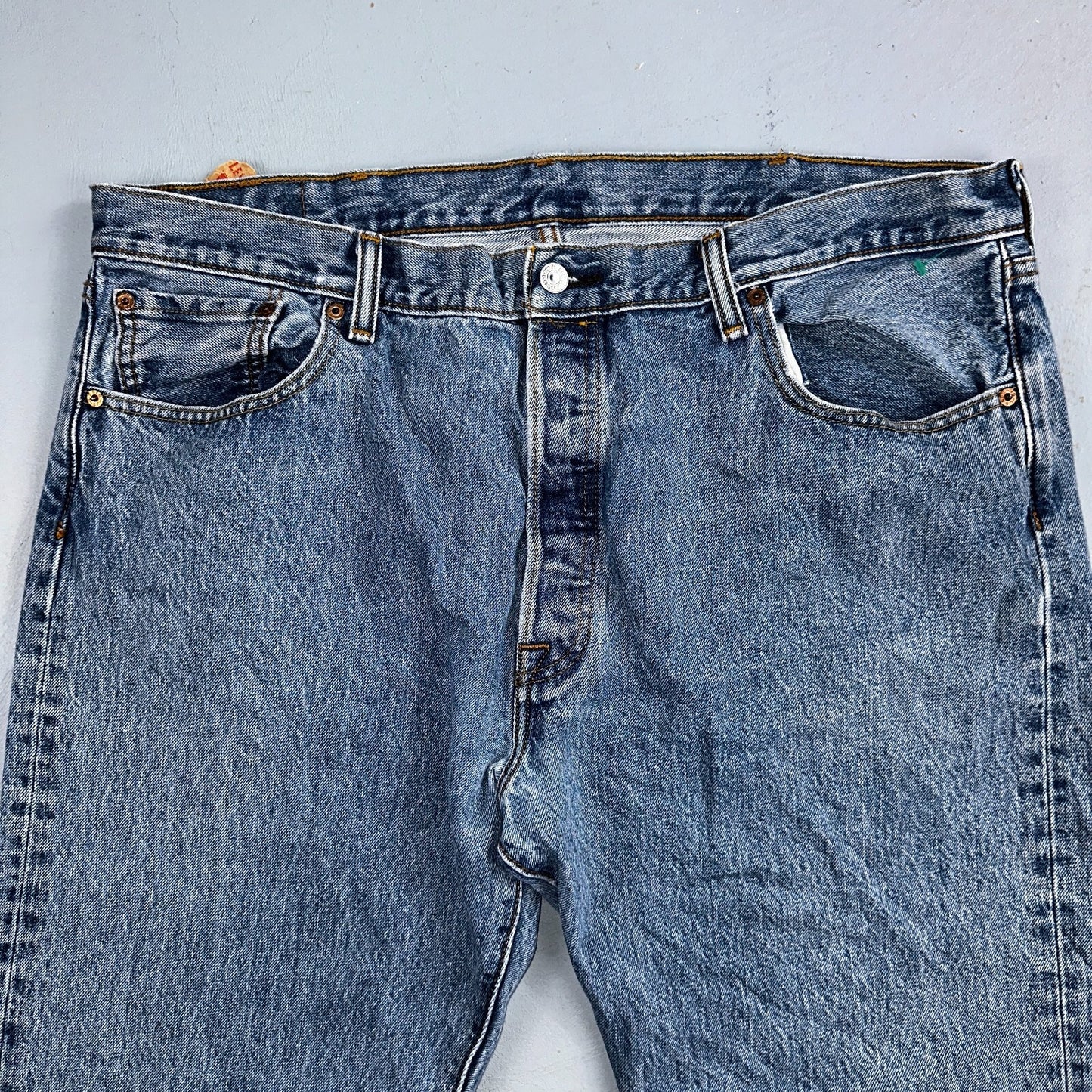 Levis 501 Y2K XX Straight Leg Jeans Blue VTG Light Wash 40x32 Act 40x30