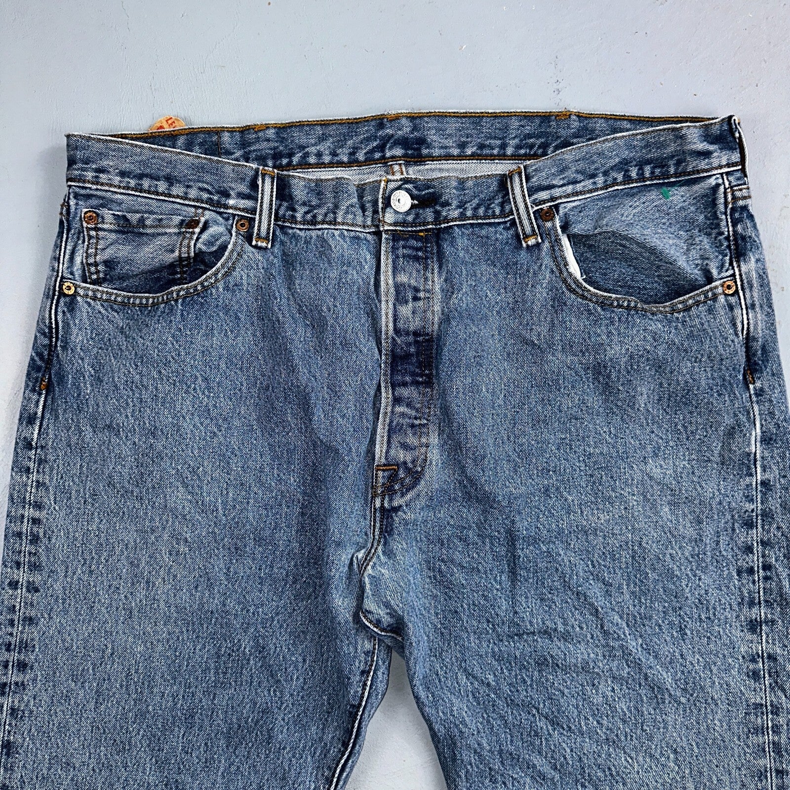 Levis 501 Y2K XX Straight Leg Jeans Blue VTG Light Wash 40x32 Act 40x30
