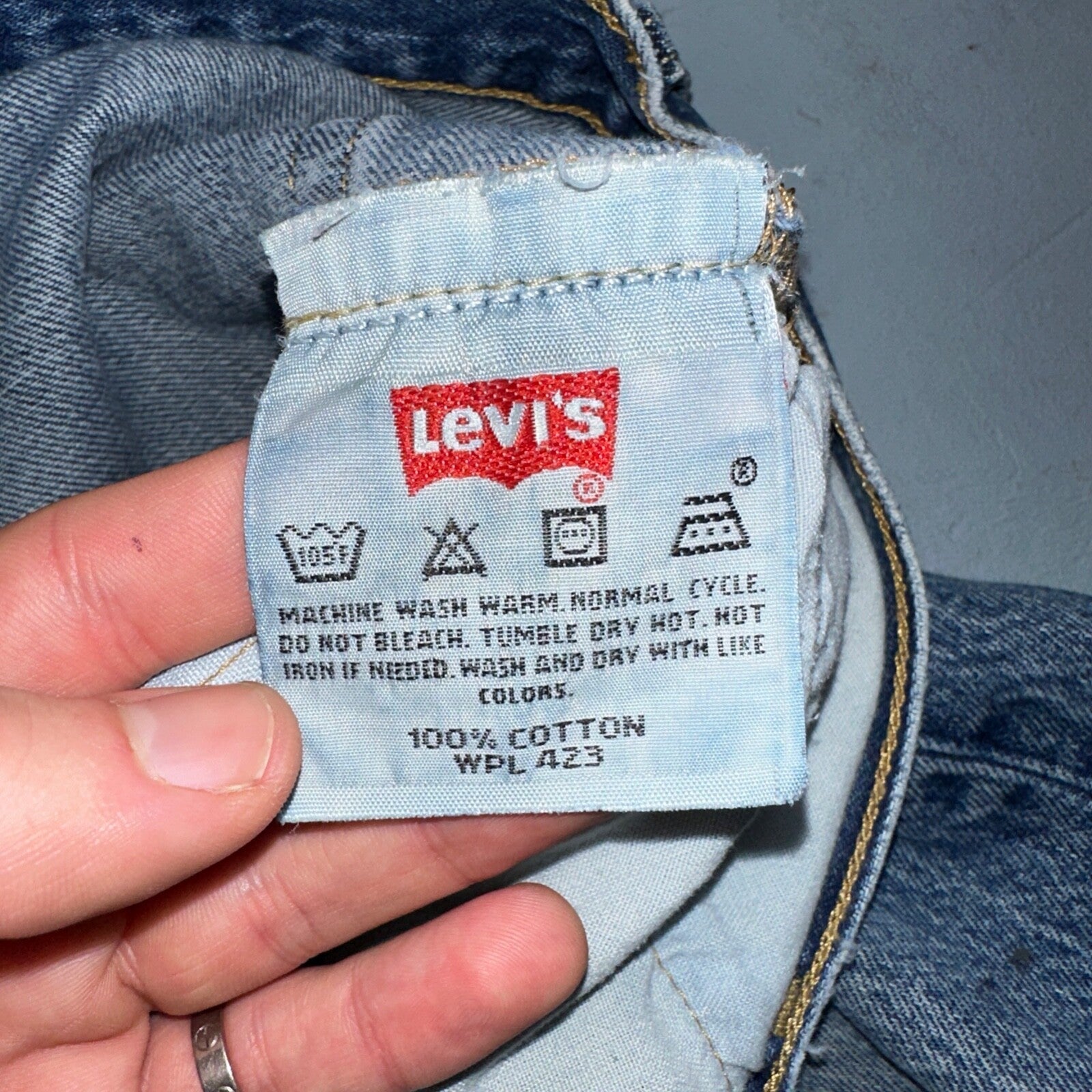 Levis 501 Vintage 90s Mexico Straight Leg Jeans 36x32 Y2K Med Wash Act 34x30