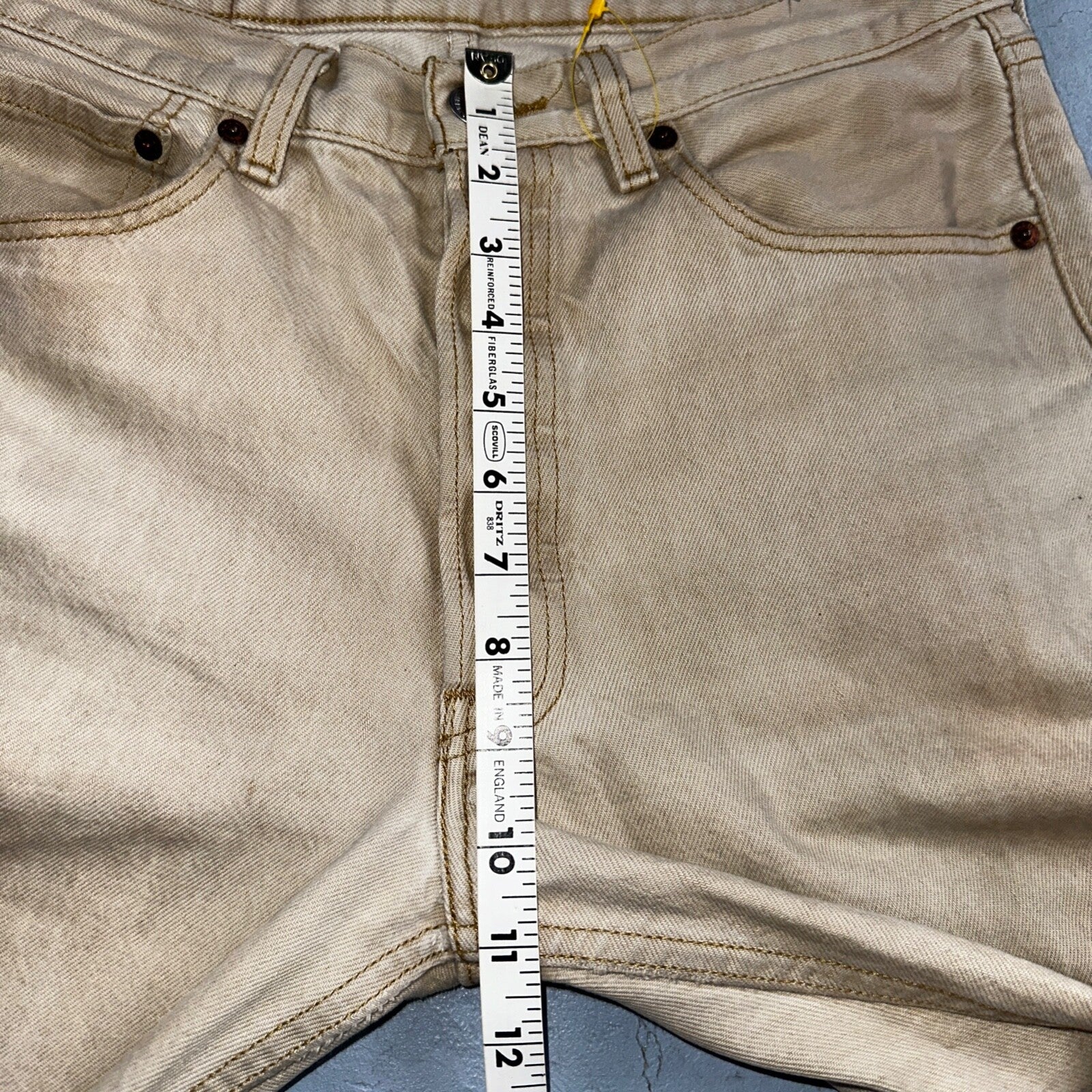 Levis 501 Vintage Y2K Mexico XX Straight Leg Jeans Beige Wash 32x32 Ac 31x28