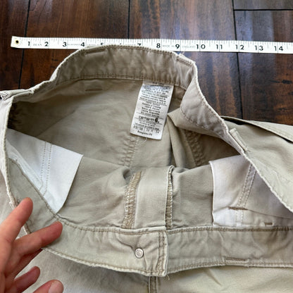 Carhartt B161 Straight Leg Work Men's Size 36x34 Tan Dungaree Fit Pants