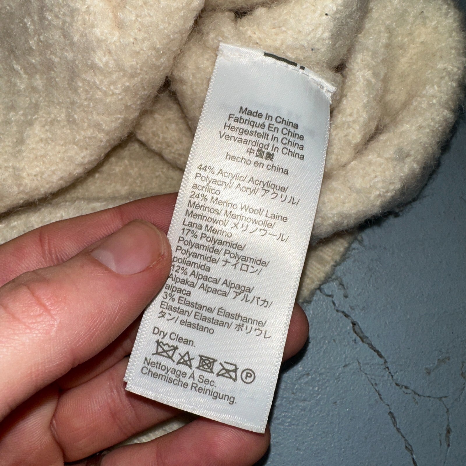 J. Crew Odette Lady Sweater Ivory Boucle Knit Gold Button Cardigan Jacket M