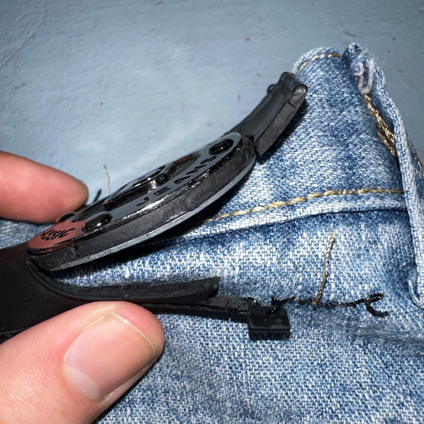 PCI PEAR CONNECTION Kenpa Blue Denim Baggy Skate Cargo Shorts Men Size 38 Y2K