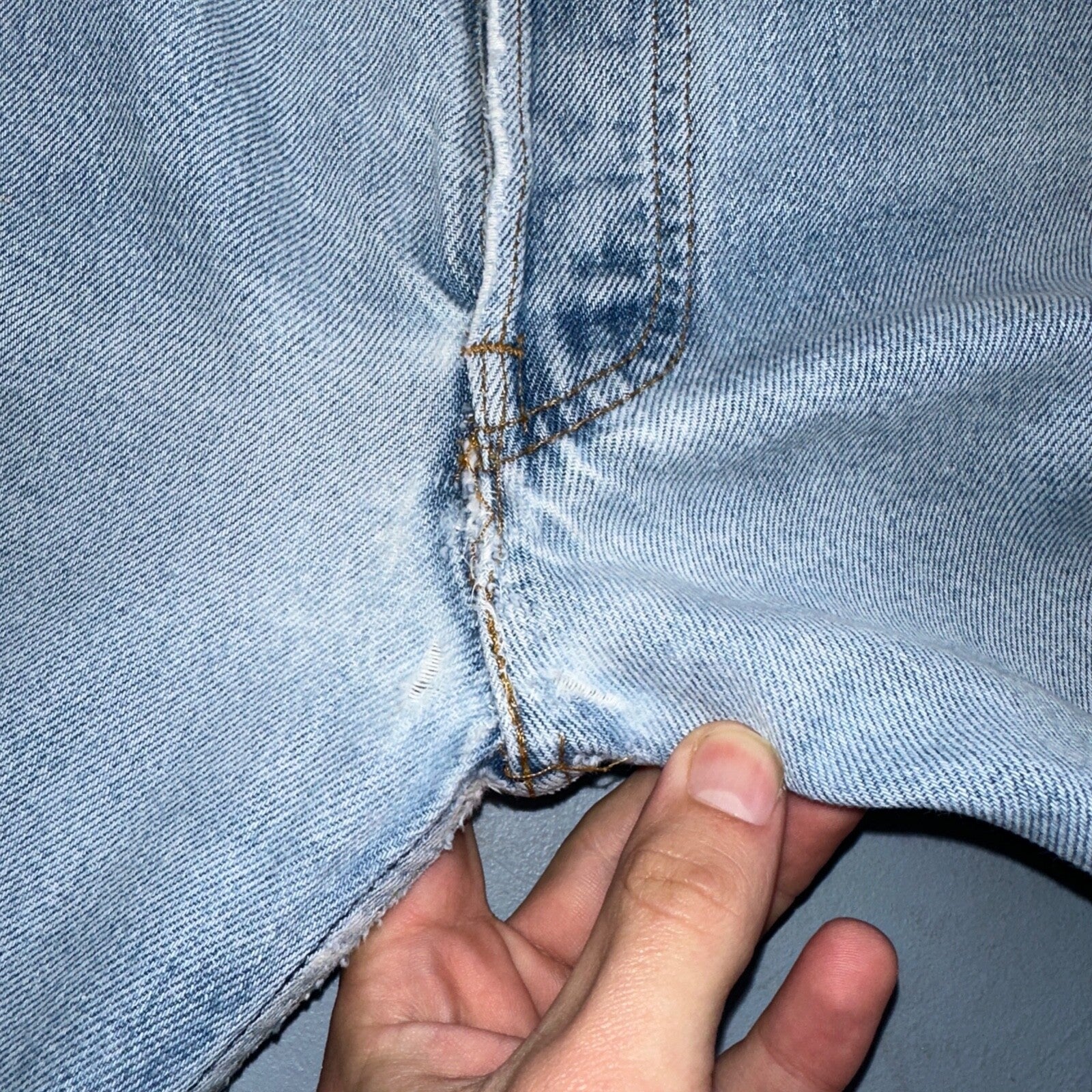 Levis 501 Vintage 80s USA XX 90s Straight Leg Jeans 38x34 Light Wash Act 34x29