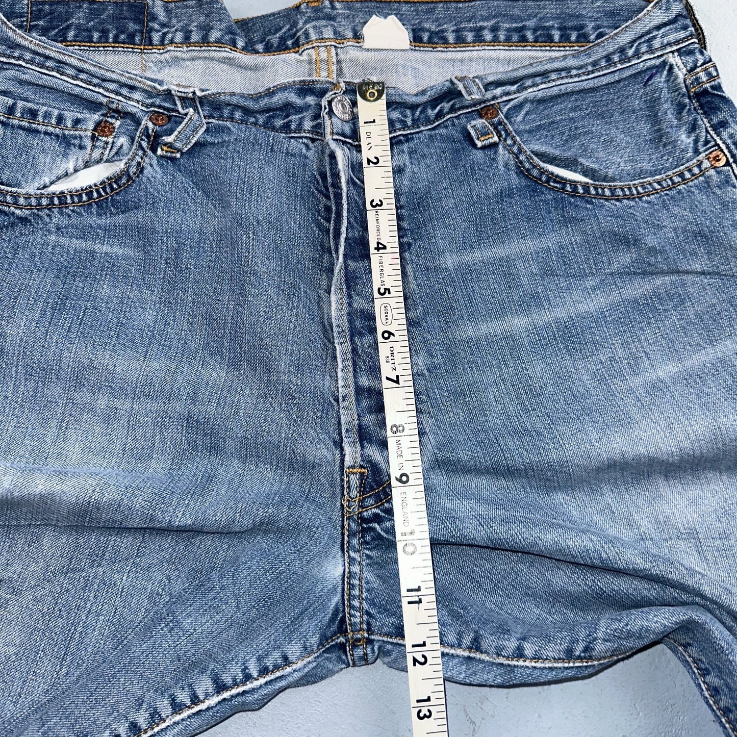 Levis 501 Vintage Y2K 90s XX Straight Leg Jeans Blue Light Wash 36x32 Act 35x31