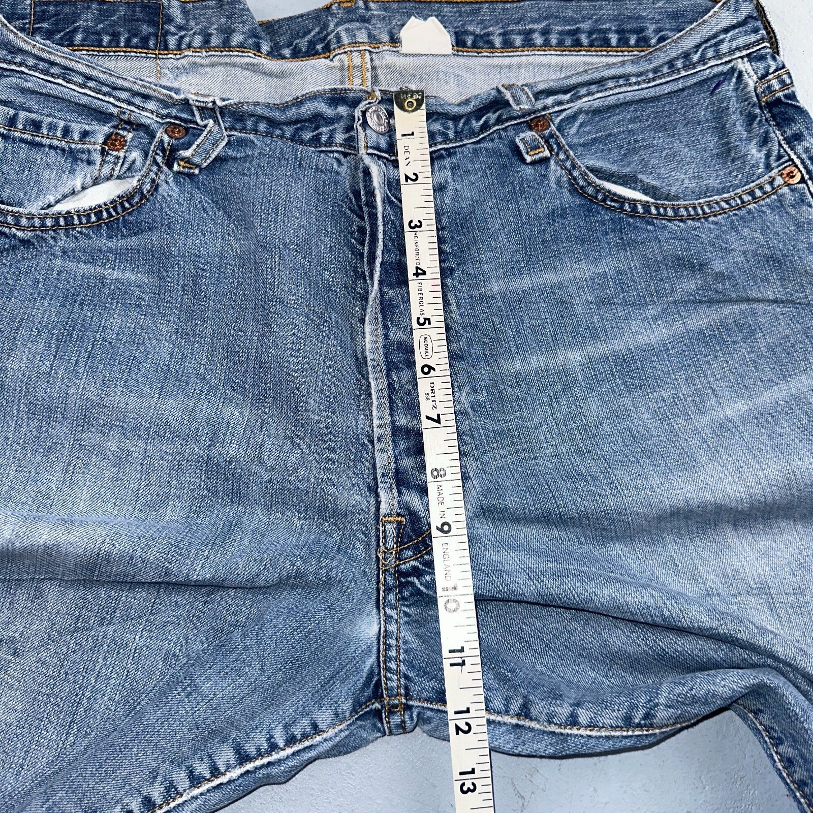 Levis 501 Vintage Y2K 90s XX Straight Leg Jeans Blue Light Wash 36x32 Act 35x31