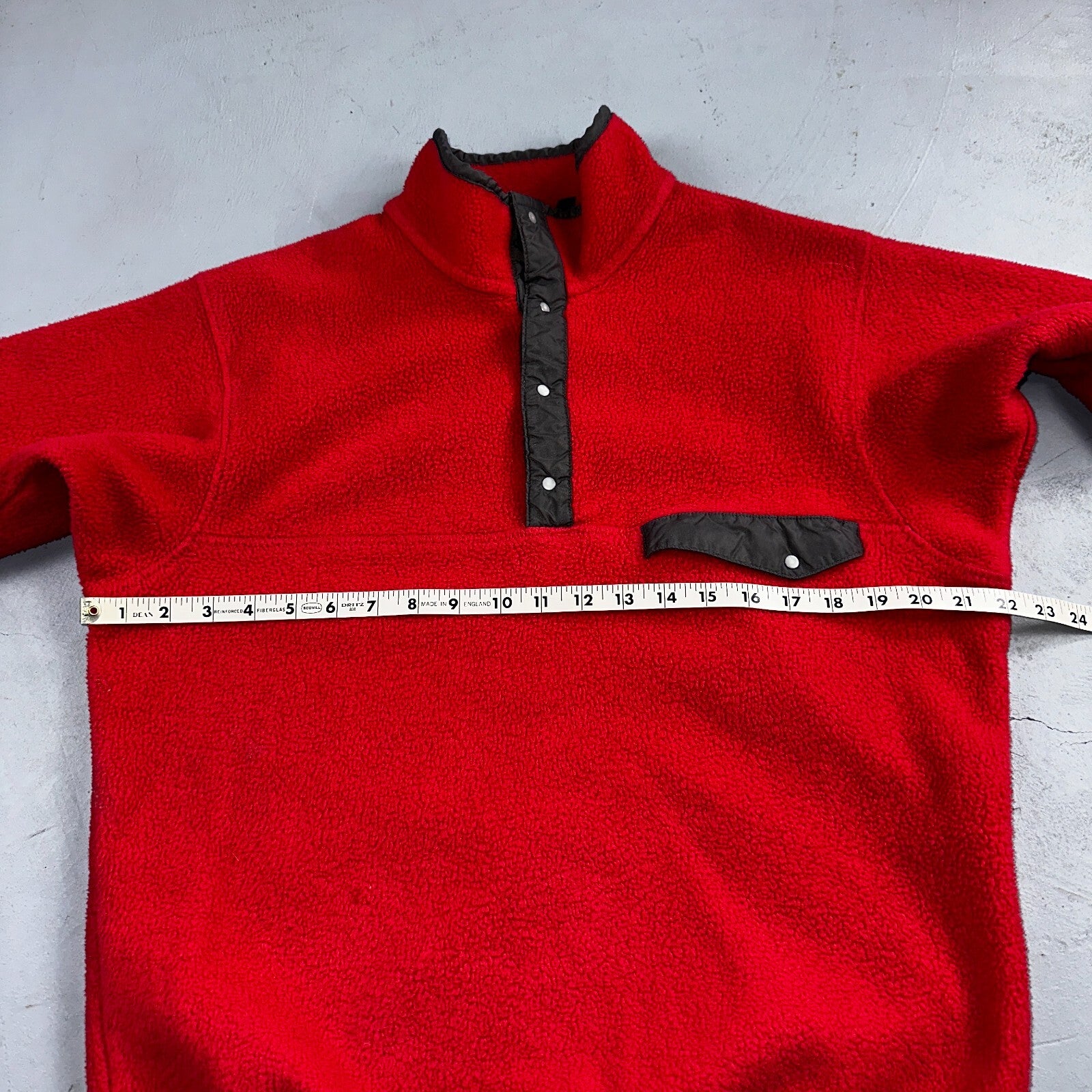 PATAGONIA Rare Vintage Snap-T Pullover Fleece Jacket 90s USA Made Pink Gray SZ M