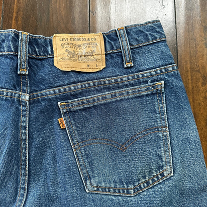 Vintage 90s Levis 505 Jeans Mens 38x30 Orange Tab Denim Canada 40505 35x29