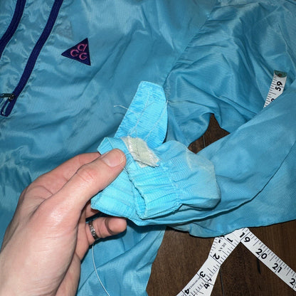 Vintage Nike ACG All Conditions Gear Windbreaker Jacket Coat 90s Blue Medium