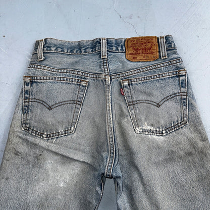 Levis 501 Vintage 90s USA XX Straight Leg Jeans Blue Light Wash 29x32 Act 28x31