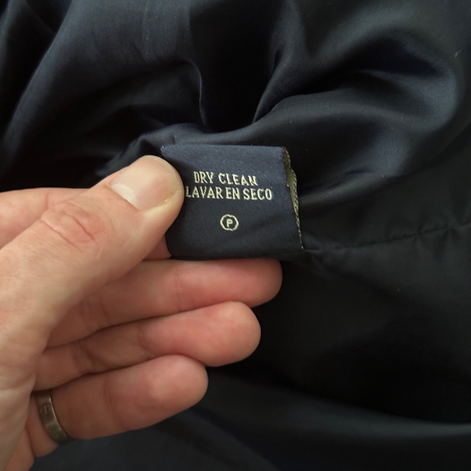 Levis Jacket Shirt Men L Blue Navy Button Up Flannel Lined Shacket Vtg