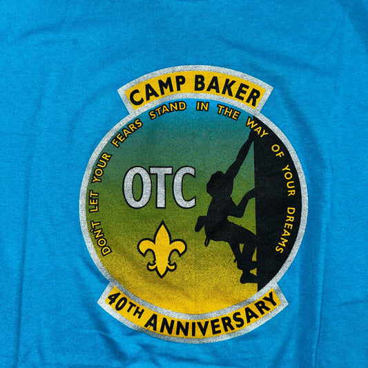 OTC Portland Oregon Camp Baker Hanes VTG T Shirt 90s Single Stitch Hike Climb