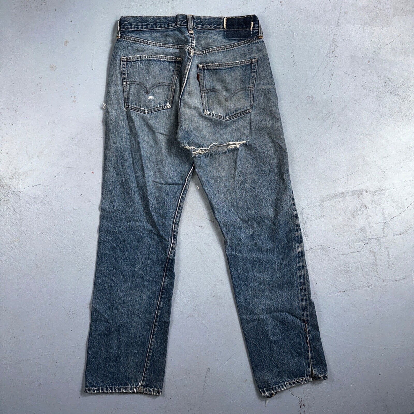 Levis 501 Big E Vintage 60s Redline Selvedge USA XX 1960s Jeans 66 Act 28x28