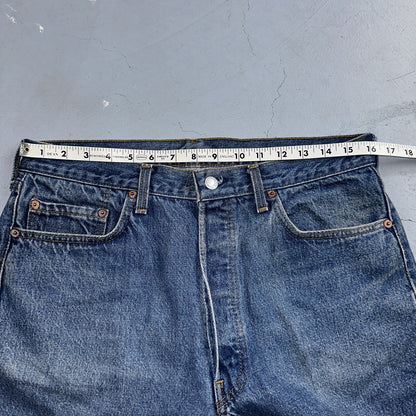 Levis 501 Vintage 80s USA XX Straight Leg Jeans Blue Light Wash 36x40 Act 32x29