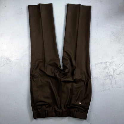 VTG Mens 2 PC Suit 42 Jacket Coat Pants Brown Rockabilly 60s 1960s Classy