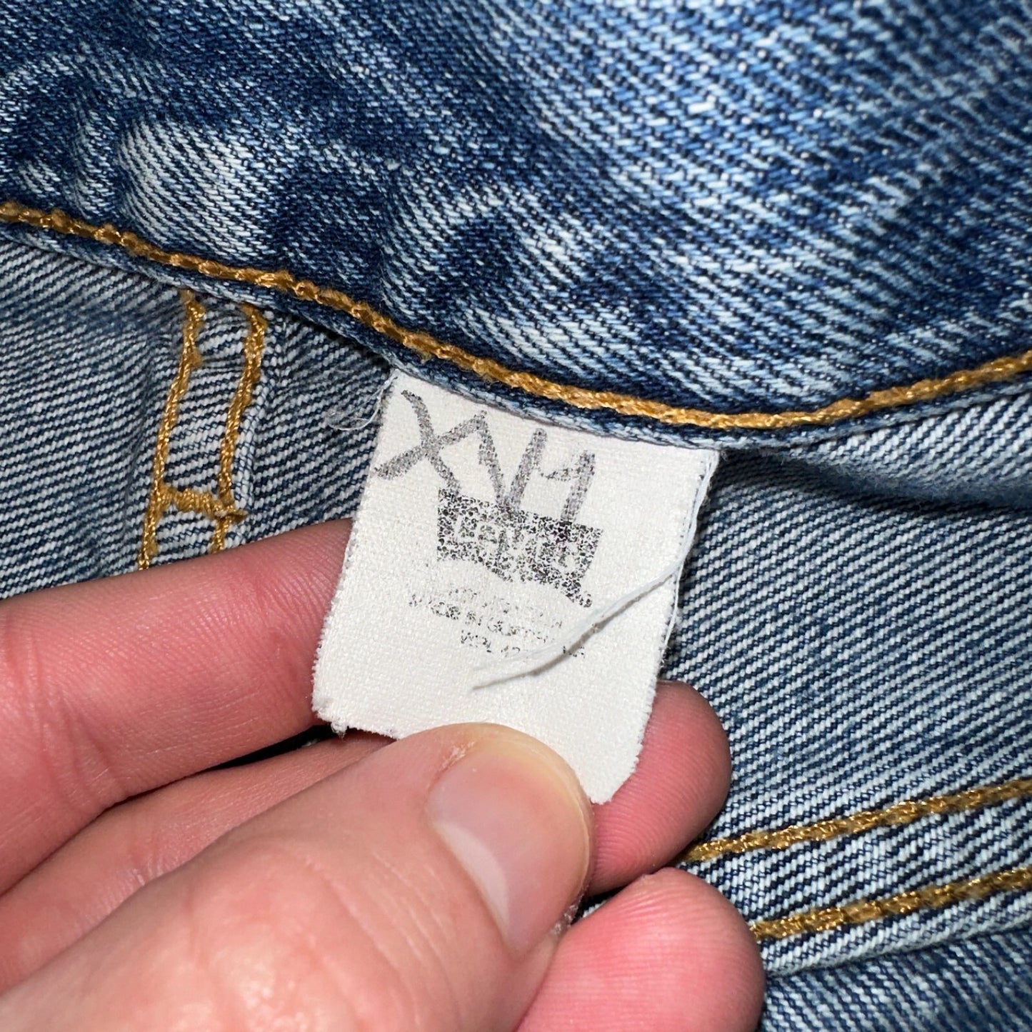 Levis 501 Vintage Y2K Mexico Straight Leg Jeans 36x29 90s Med Wash Act 35x28